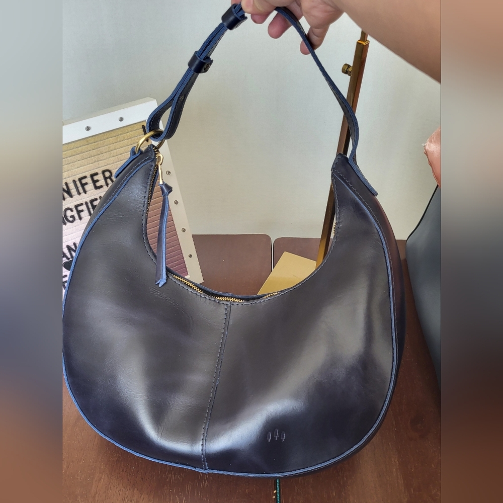 New Large Nora In Cowboy Blue Hobo Shoulder Bag Portland Leather Goods